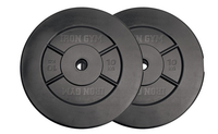 Iron Gym Halterschijven Set  - 2 x 10 kg - 25 mm - Zwart - Hoofdafbeelding