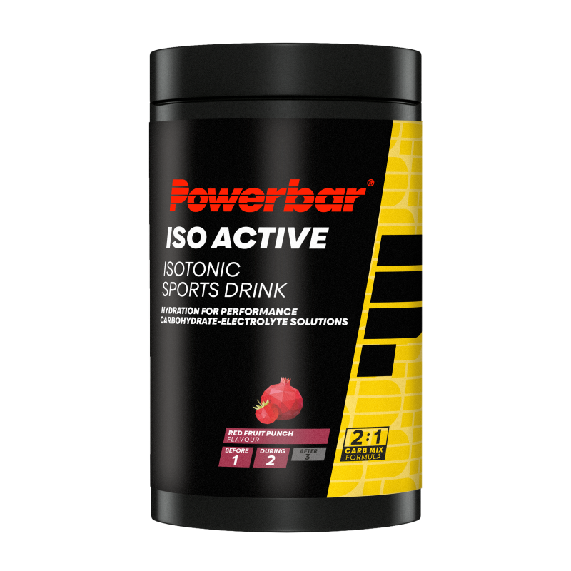 Powerbar Isoactive Sportdrank - 600 gr - Rood Fruit - Productafbeelding