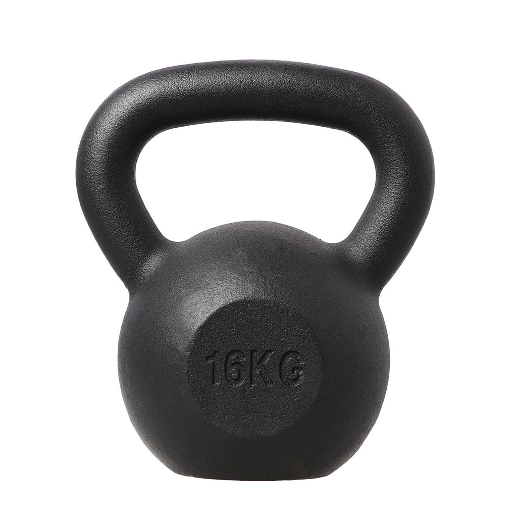 HMS Kettlebell - Gietijzer - 16 kg - Zwart - Hoofdafbeelding