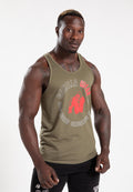 Gorilla Wear Lafayette Tank Top - Legergroen - Achteraanzicht