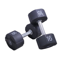 Lifemaxx Ronde PU Dumbbell Set - 2 x 18 kg - Hoofdafbeelding