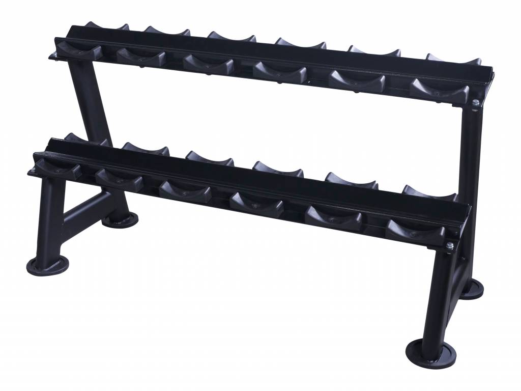 Lifemaxx LMX Dumbbellrack 15 Sets - Zwart - Hoofdafbeelding
