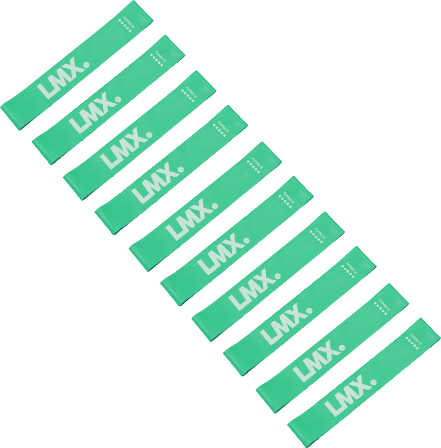 Lifemaxx LMX Mini Weerstandsband - Sterk - Blauw - 10 stuks - Hoofdafbeelding