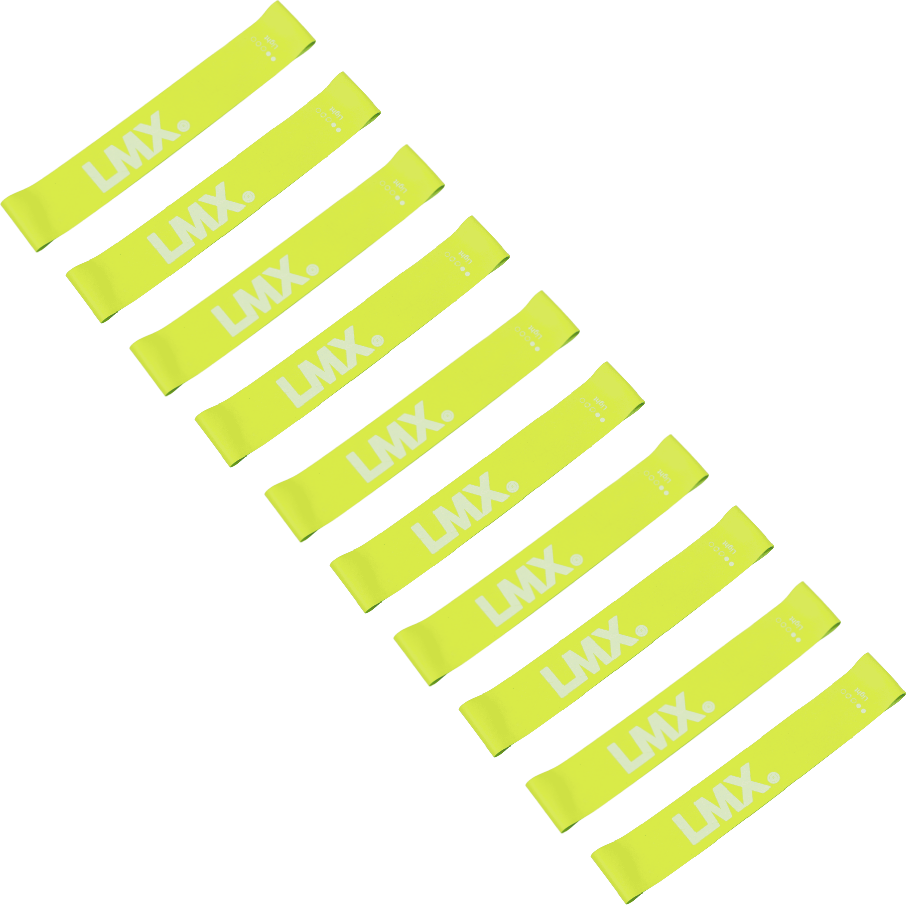 Lifemaxx LMX Mini Weerstandsband - Extra licht - Geel - 10 stuks - Hoofdafbeelding