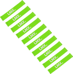 Lifemaxx LMX Mini Weerstandsband - Licht - Groen - 10 stuks - Hoofdafbeelding