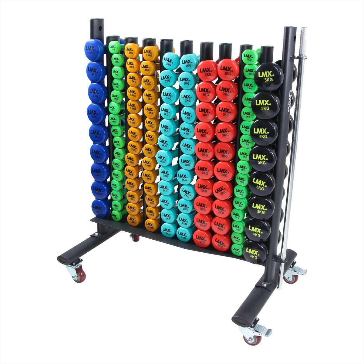 Lifemaxx LMX Vinyl Dumbbell Rack - Opbergrek - Zwart - Hoofdafbeelding