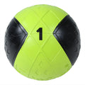 Lifemaxx LMX Medicijn Bal - Medicine Ball - 1 kg - Zwart/Geel - Hoofdafbeelding