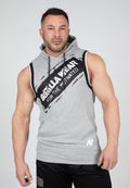 Gorilla Wear Loretto Mouwloze Hoodie - Grijs Gemeleerd - Hoofdafbeelding