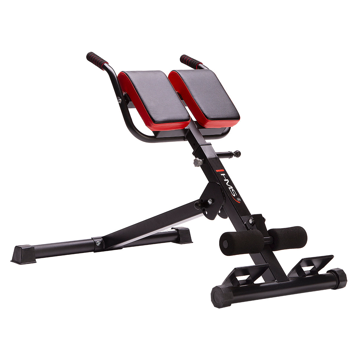 HMS Verstelbare Hyperextension - Zwart/Rood - Hoofdafbeelding