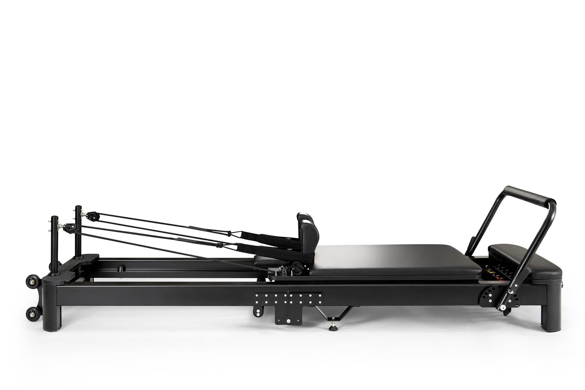 Mewave Pilates Reformer Pro Premium - Zwart - Hoofdafbeelding