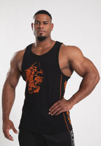 Gorilla Wear Monterey Tank Top - Zwart/Oranje - Hoofdafbeelding