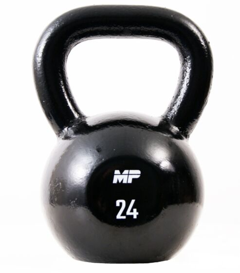 Muscle Power Gietijzeren Kettlebell - Zwart - 24 kg - Hoofdafbeelding