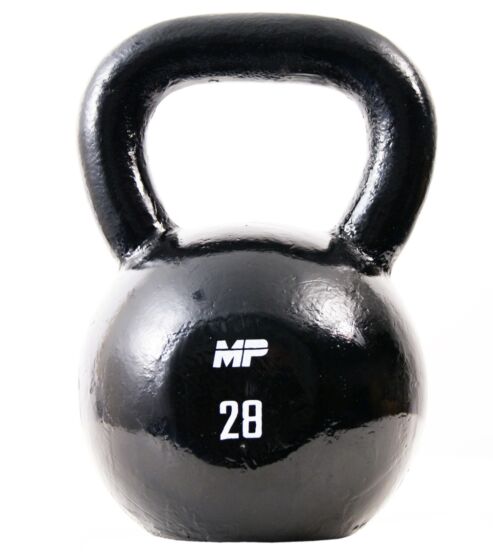 Muscle Power Gietijzeren Kettlebell - Zwart - 28 kg - Hoofdafbeelding