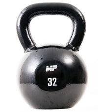 Muscle Power Gietijzeren Kettlebell - Zwart - 32 kg - Hoofdafbeelding