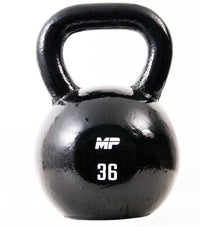 Muscle Power Gietijzeren Kettlebell - Zwart - 36 kg - Hoofdafbeelding
