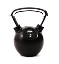 Muscle Power Rubberen Kettlebell - Zwart - 12 kg - Hoofdafbeelding