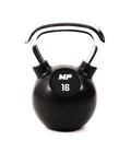Muscle Power Rubberen Kettlebell - Zwart - 16 kg - Hoofdafbeelding