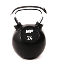 Muscle Power Rubberen Kettlebell - Zwart - 24 kg - Hoofdafbeelding
