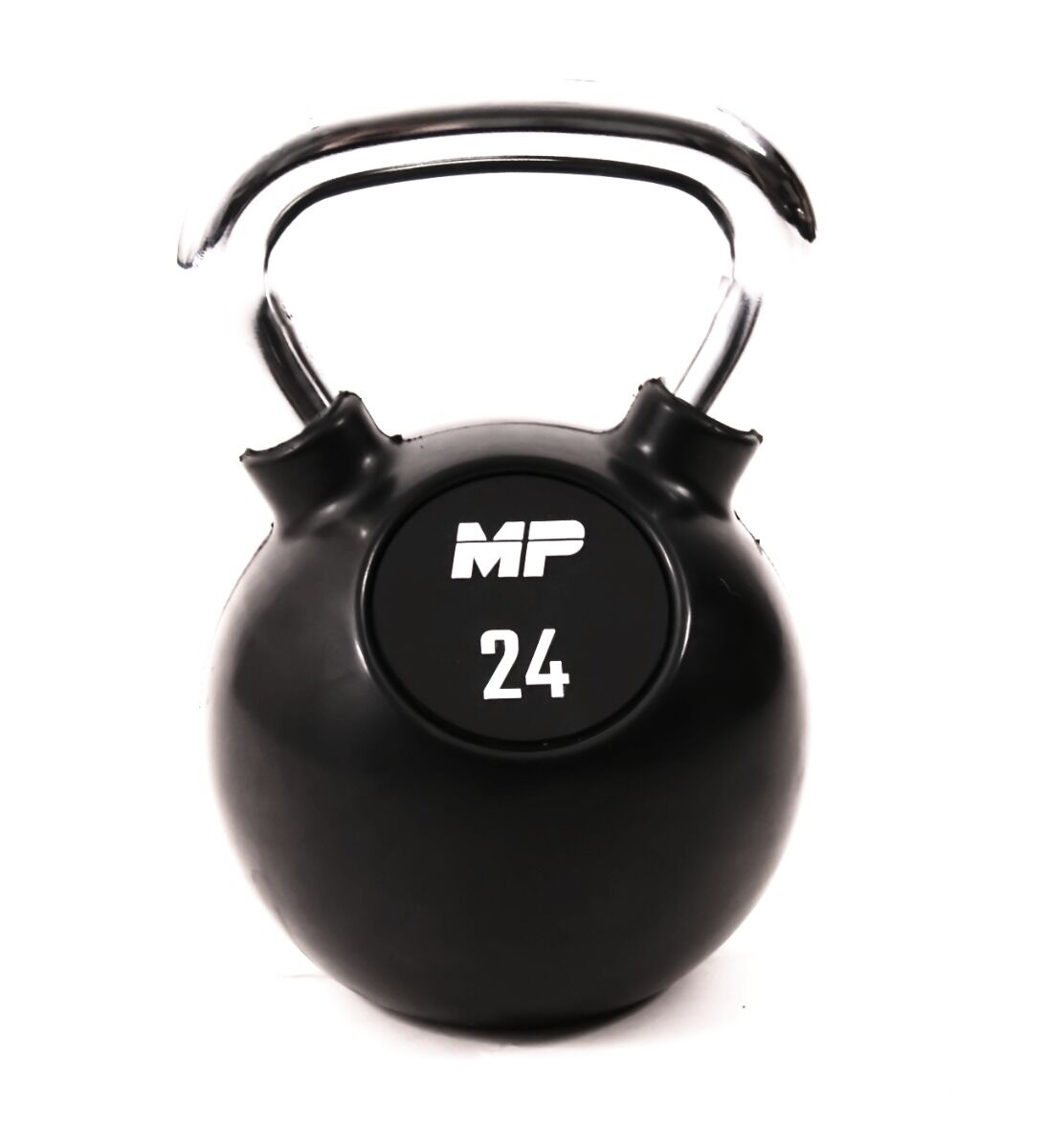 Muscle Power Rubberen Kettlebell - Zwart - 24 kg - Hoofdafbeelding