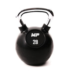 Muscle Power Rubberen Kettlebell - Zwart - 28 kg - Hoofdafbeelding