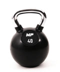 Muscle Power Rubberen Kettlebell - Zwart - 40 kg - Hoofdafbeelding