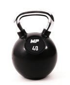 Muscle Power Rubberen Kettlebell - Zwart - 40 kg - Hoofdafbeelding