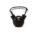 Muscle Power Rubberen Kettlebell - Zwart - 4 kg - Hoofdafbeelding