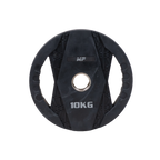 Muscle Power Olympische Halterschijf met Handgrepen - Rubber - 10 kg - Hoofdafbeelding
