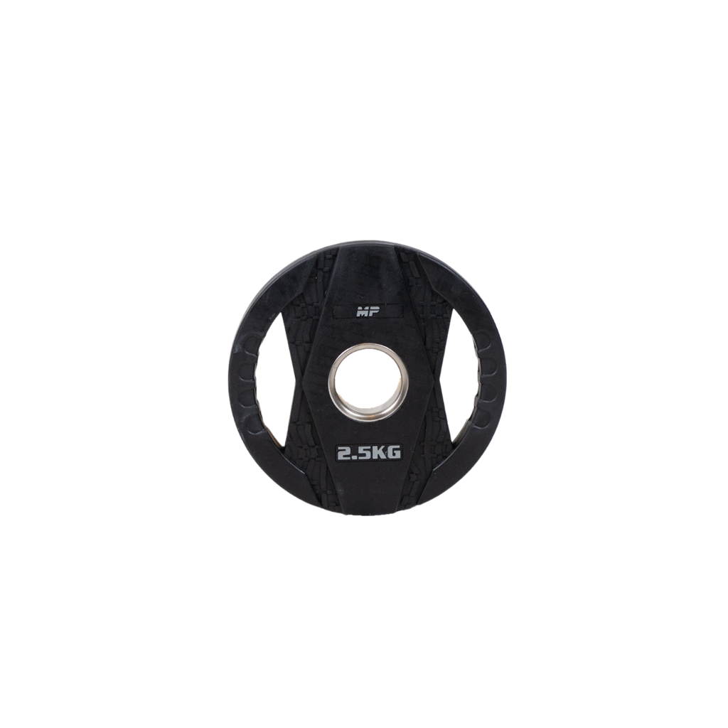 Muscle Power Olympische Halterschijf met Handgrepen - Rubber - 2,5 kg - Hoofdafbeelding