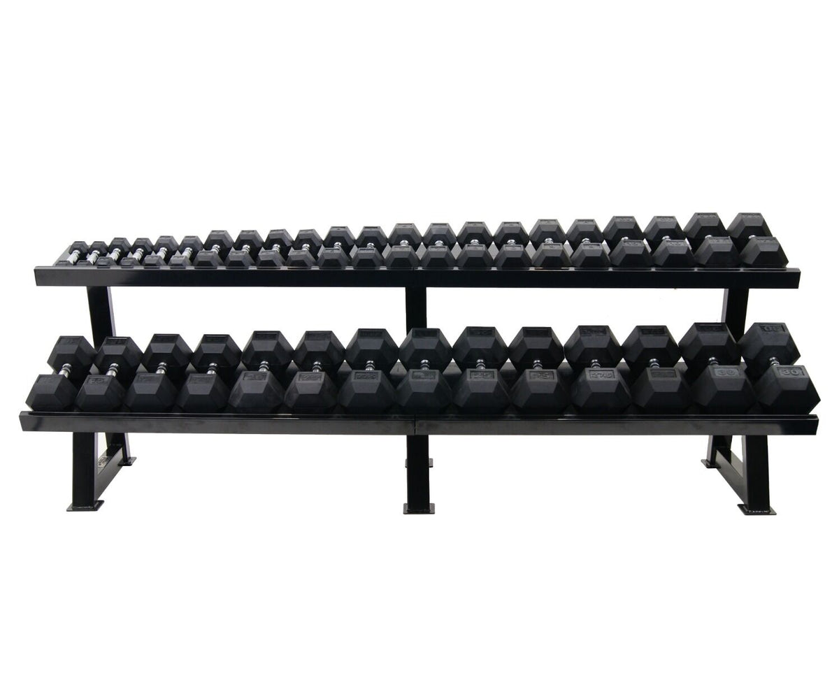 Muscle Power Dumbbellrek Heavy 2-laags - Zwart - Hoofdafbeelding