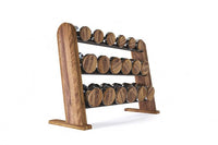 Nohrd Dumbbellset van 36 - Incl. Opbergrek - Walnoot - Hoofdafbeelding