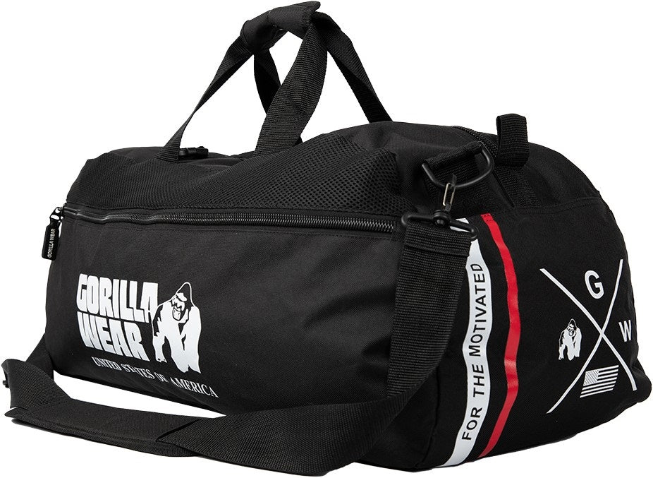 Gorilla Wear Norris Hybride Sporttas/Rugtas - Zwart - Hoofdafbeelding