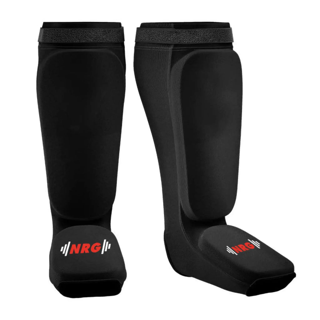 NRG Fitness SIBB Scheenbeschermers Shin & Instep - Zwart - Hoofdafbeelding
