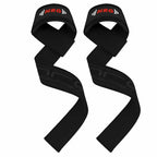 NRG Fitness Lifting Straps - Deadlift Straps - Deluxe Zwart - Hoofdafbeelding