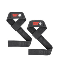 Gorilla Wear Leren Lifting Straps - Zwart - Hoofdafbeelding