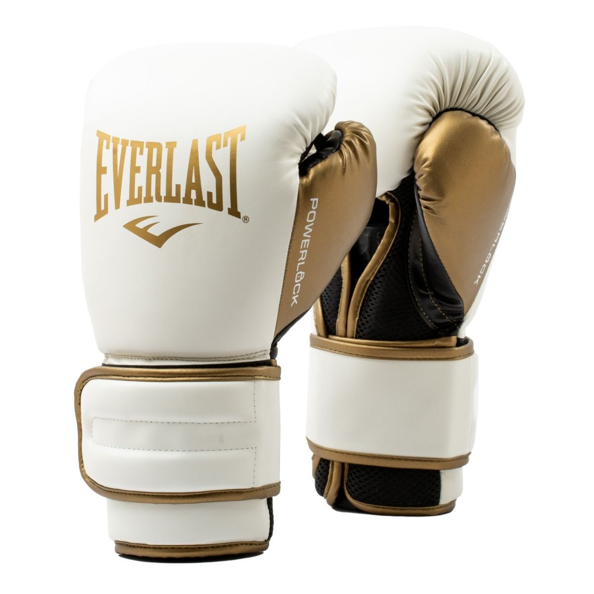 Everlast Powerlock 2R Bokshandschoenen - Wit/Goud - 16 oz - Tweedekans - Hoofdafbeelding