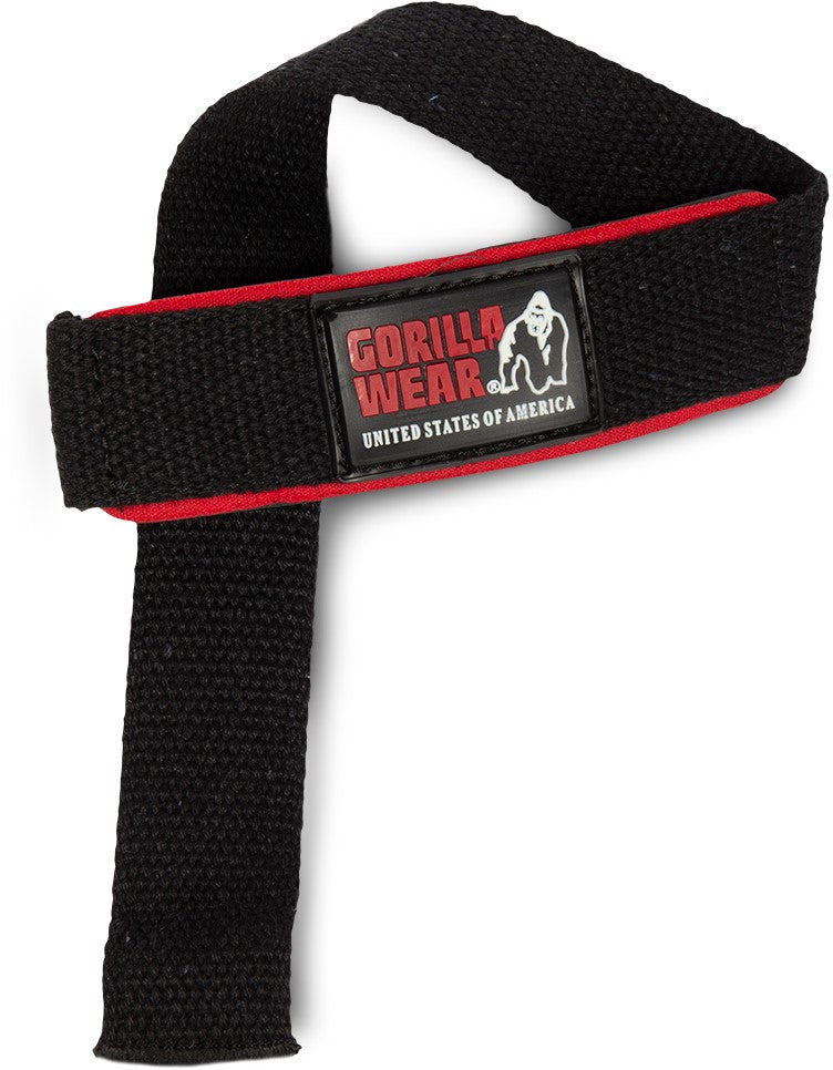 Gorilla Wear Padded Lifting Straps - Zwart - Hoofdafbeelding
