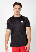 Gorilla Wear Performance T-Shirt - Zwart/Rood - Hoofdafbeelding