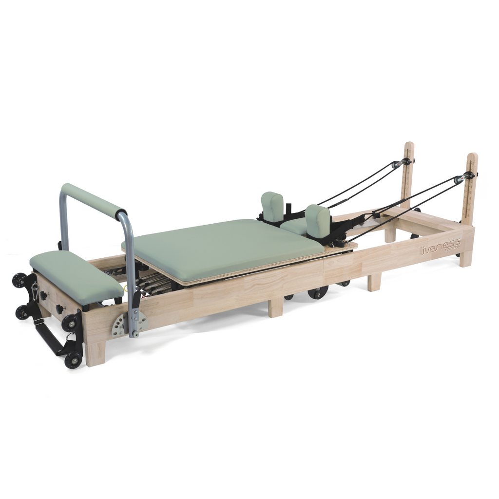 Toorx Liveness Opvouwbare Eikenhout Reformer PTX 3000 - Green Tea - Hoofdafbeelding