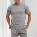 Reeva Premium Active Tee - Sport T-shirt - Licht Grijs - Hoofdafbeelding