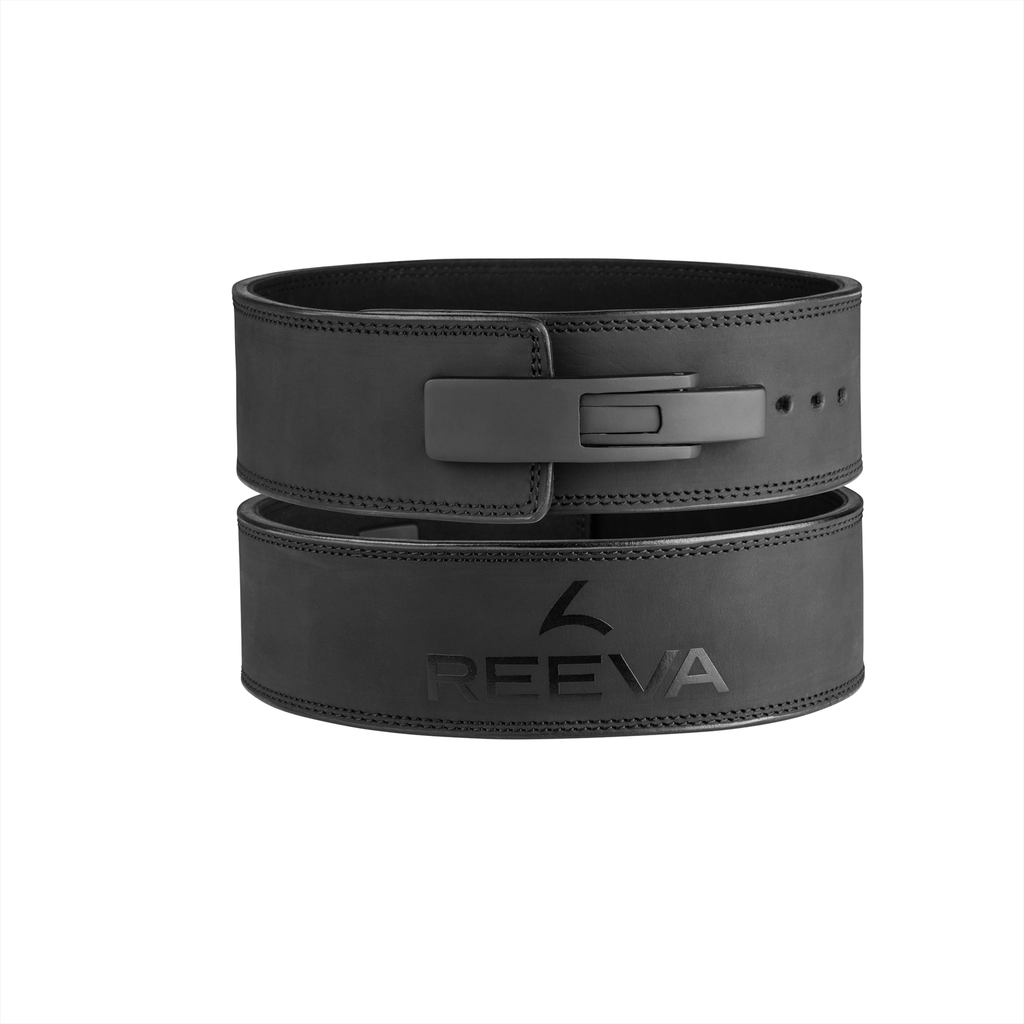 Reeva Halterriem - Leren Lifting Belt - Zwart - Hoofdafbeelding