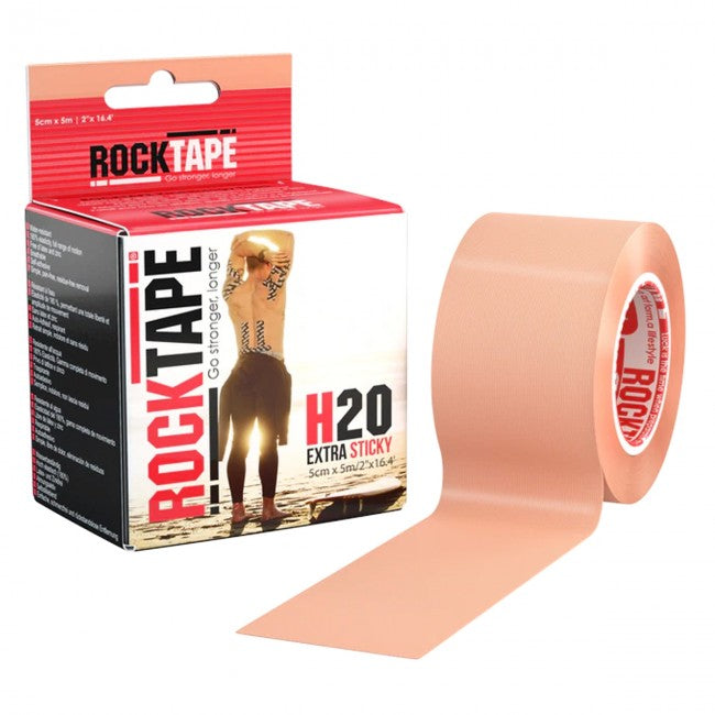 RockTape H20 Kinesiotape - Sporttape - 5 cm x 5 m - Beige - Productafbeelding
