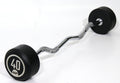 Muscle Power Vaste Curl Halterstang Rubber - 40 kg - Hoofdafbeelding