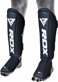 RDX Sports Scheenbeschermers Shin Instep King - Zwart - Hoofdafbeelding