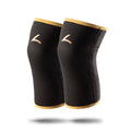 Reeva Powerlifting Knee Sleeves - Knie Bandages - 7 mm - Goud - Hoofdafbeelding
