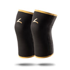 Reeva Powerlifting Knee Sleeves - Knie Bandages - 7 mm - Goud - Hoofdafbeelding