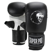 Super Pro Combat Gear Victor Bokszakhandschoenen - Zwart/Wit - Hoofdafbeelding