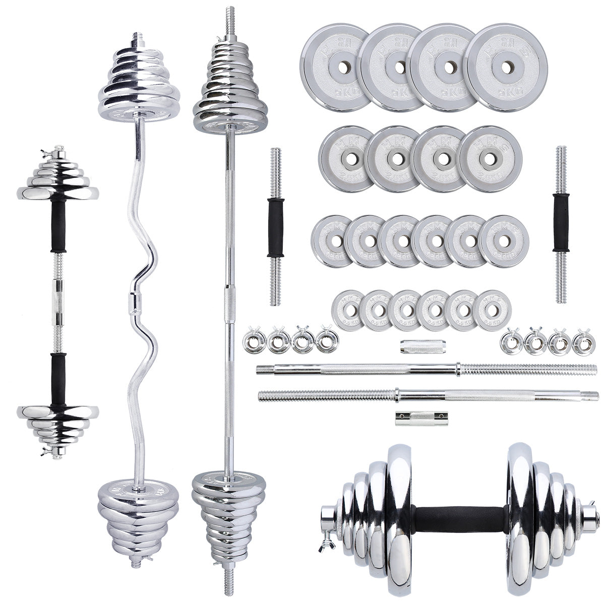 HMS Verstelbare Halter en Dumbbell Set met Opbergkoffer - 55 kg - Hoofdafbeelding