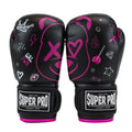 Super Pro Combat Gear Bokshandschoenen Kids Bear - Zwart/Roze - Hoofdafbeelding