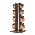 Nohrd Swing Bell Toren Set - Walnoot - 2-4-6-8 kg - Productafbeelding